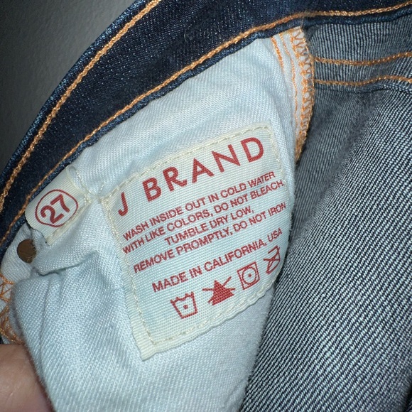 J Brand Jeans Women's Size 27 Ink Skinny Straight Low Rise Dark Wash Casual - Picture 5 of 6
